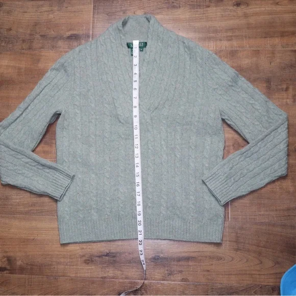 Lauren Ralph Lauren wool blend long sleeve sweater - Picture 7 of 8